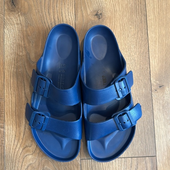 Birkenstock Arizona Essentials EVA Navy Blue Size EU41 US8/10 Unisex Sandals - Picture 2 of 5